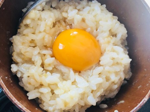 豆板醤のピリ辛卵かけご飯